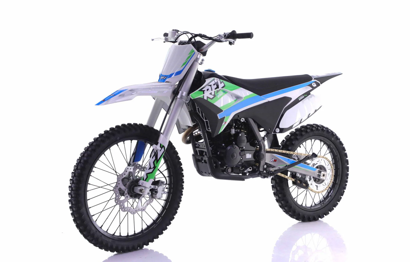 Apollo Thunder 250cc Dirt Bike, 5-Speed Manual, Electric Start, 21/18 inch Wheels, Ages 16 and up