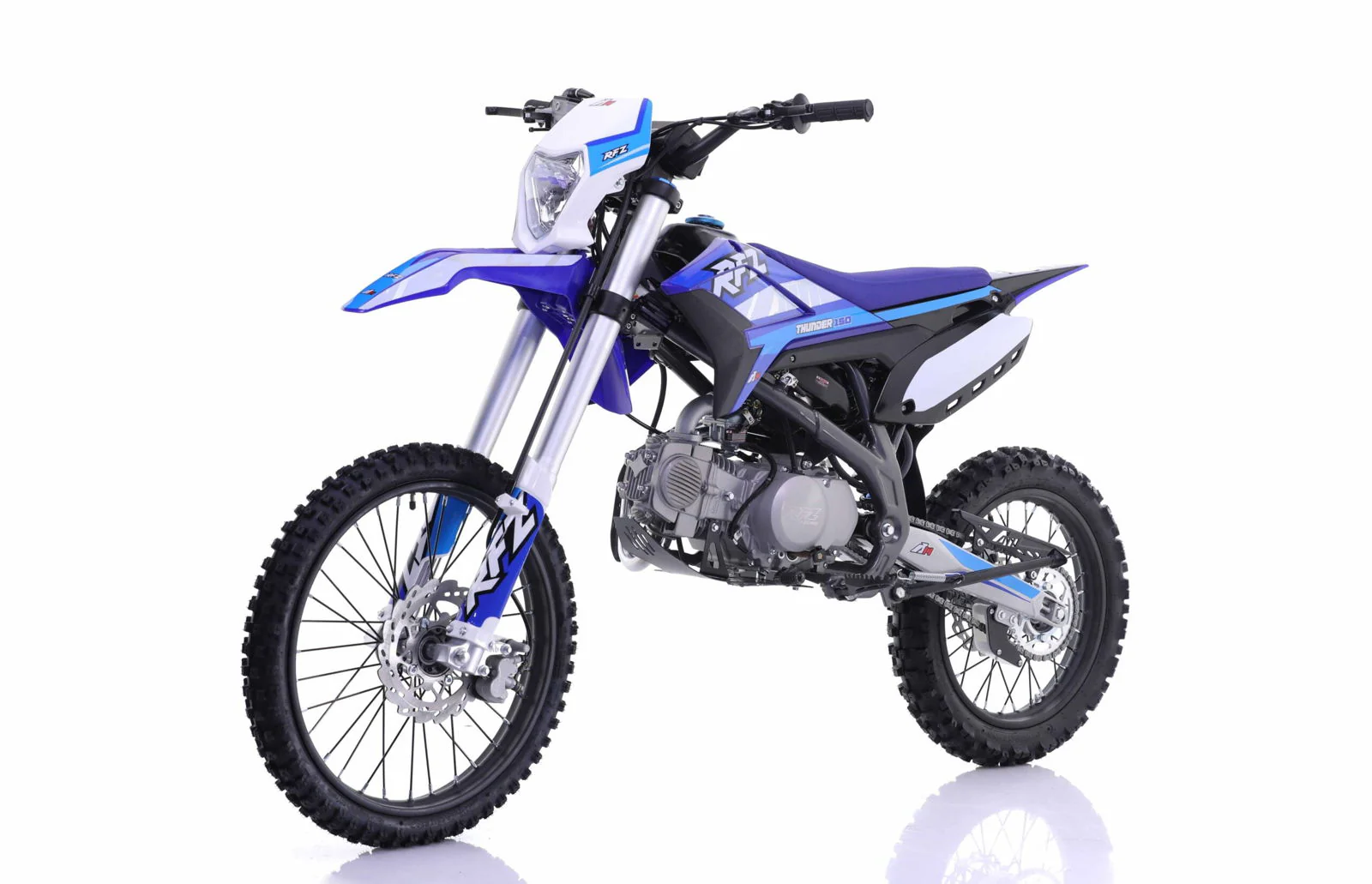 Apollo Thunder RFZ150 DLX 140cc Dirt Bike, 4-Speed Manual, 19/16 inch Wheels, Headlight, Age 16 and up - Image 2