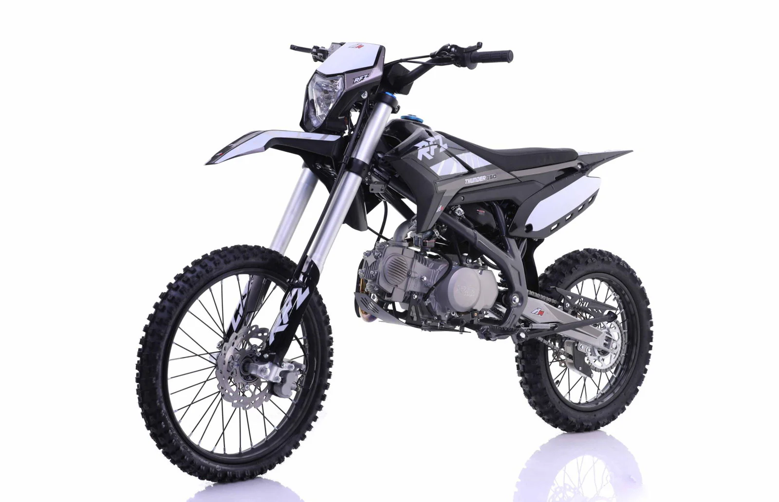 Apollo Thunder RFZ150 DLX 140cc Dirt Bike, 4-Speed Manual, 19/16 inch Wheels, Headlight, Age 16 and up - Image 3