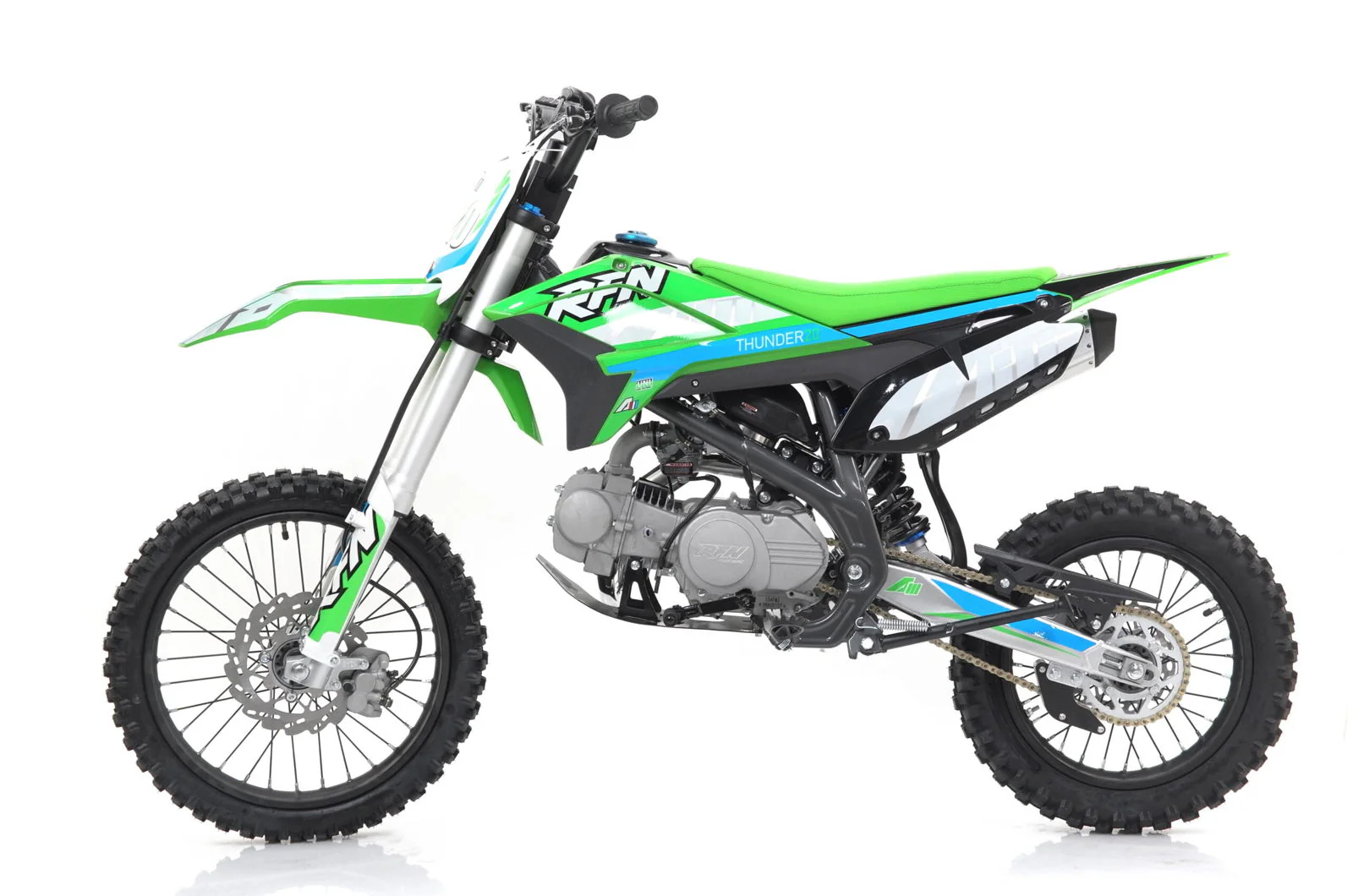 Apollo Thunder T20 125cc Dirt Bike, 4-Speed Manual, 17/14 inch Wheels, Ages 12 and up - Image 7