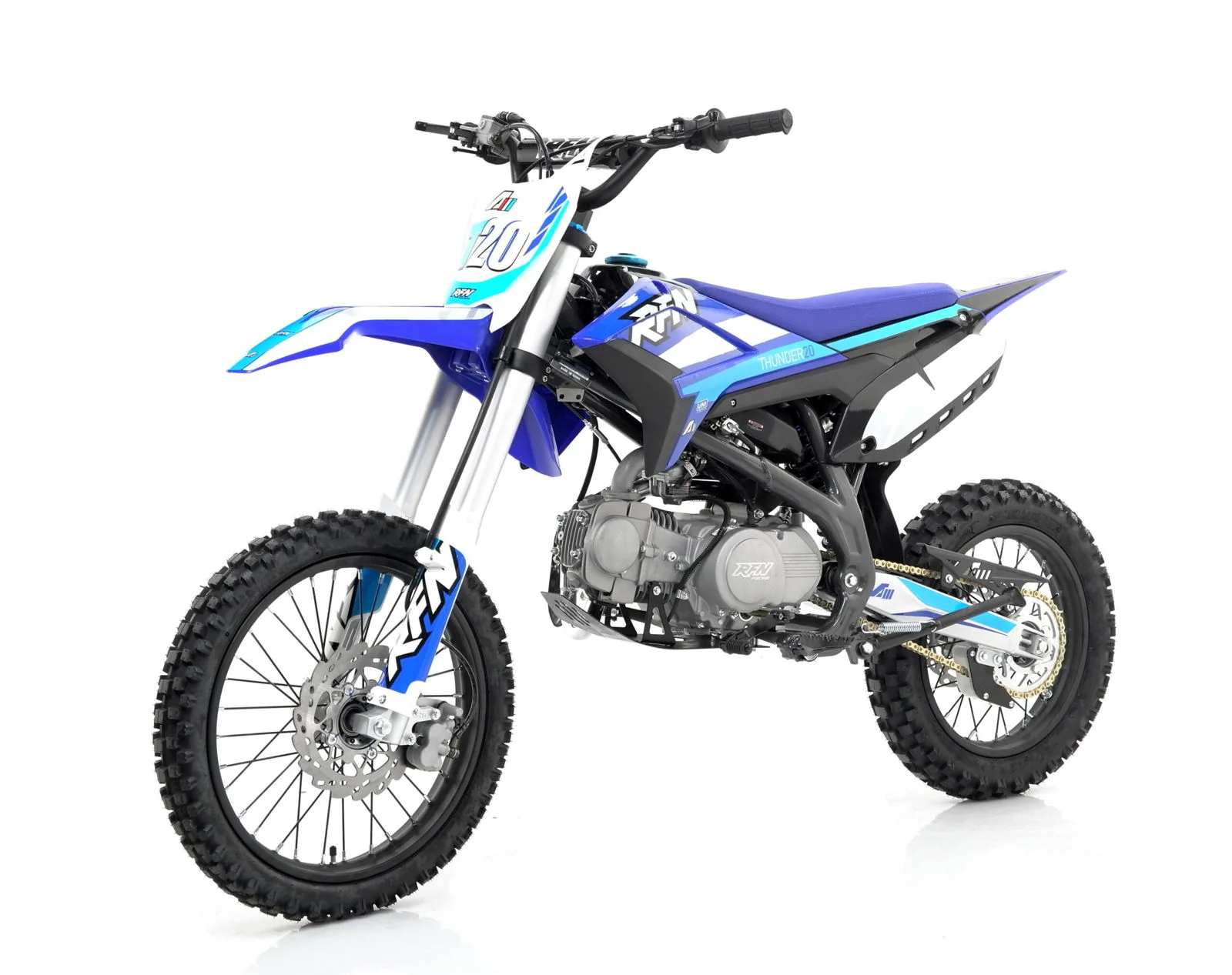 Apollo Thunder T40 140cc Dirt Bike, 4-Speed Manual, 17/14 inch Wheels, Ages 12 and up - Image 2