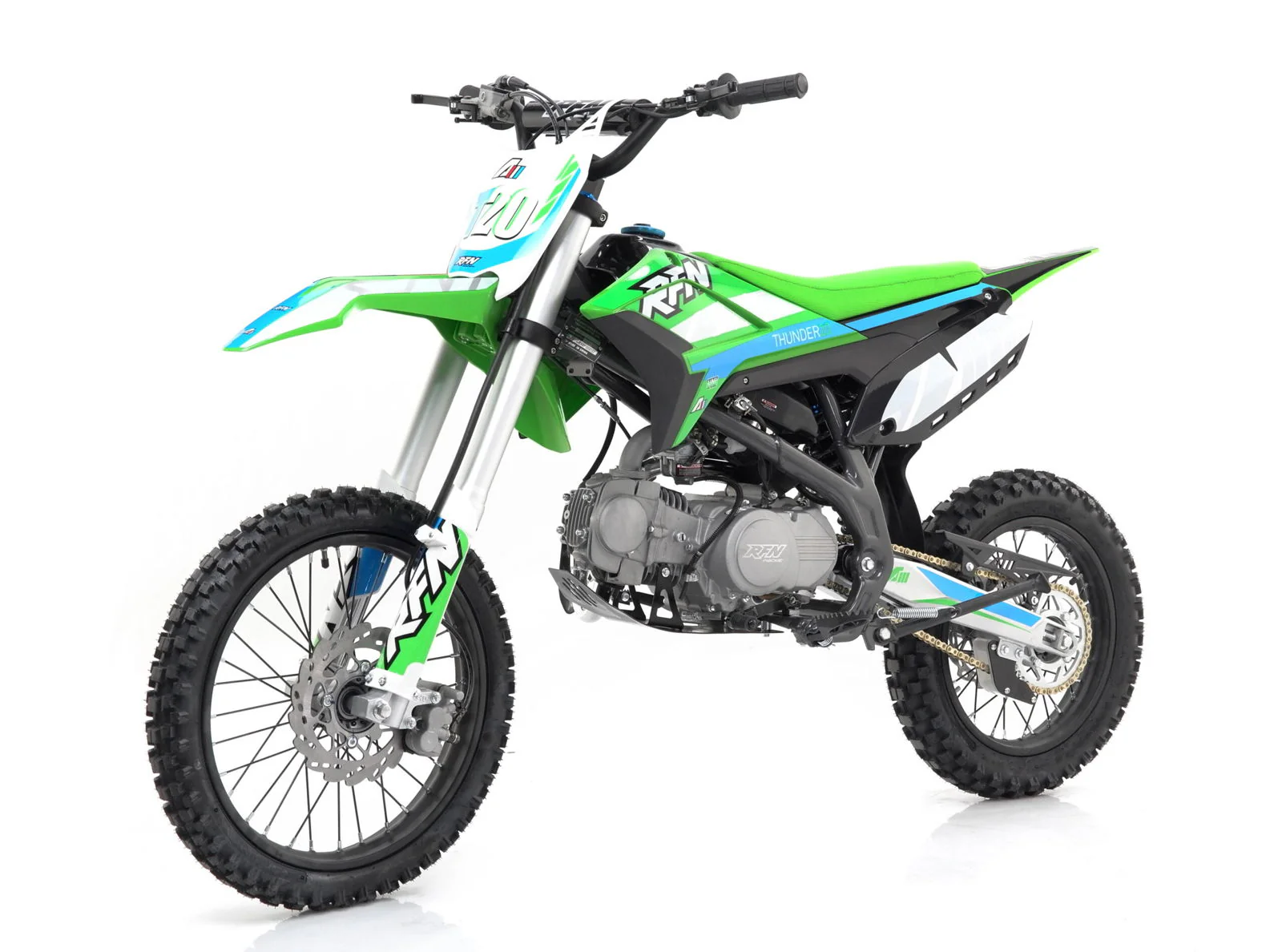 Apollo Thunder T40 140cc Dirt Bike, 4-Speed Manual, 17/14 inch Wheels, Ages 12 and up - Image 3