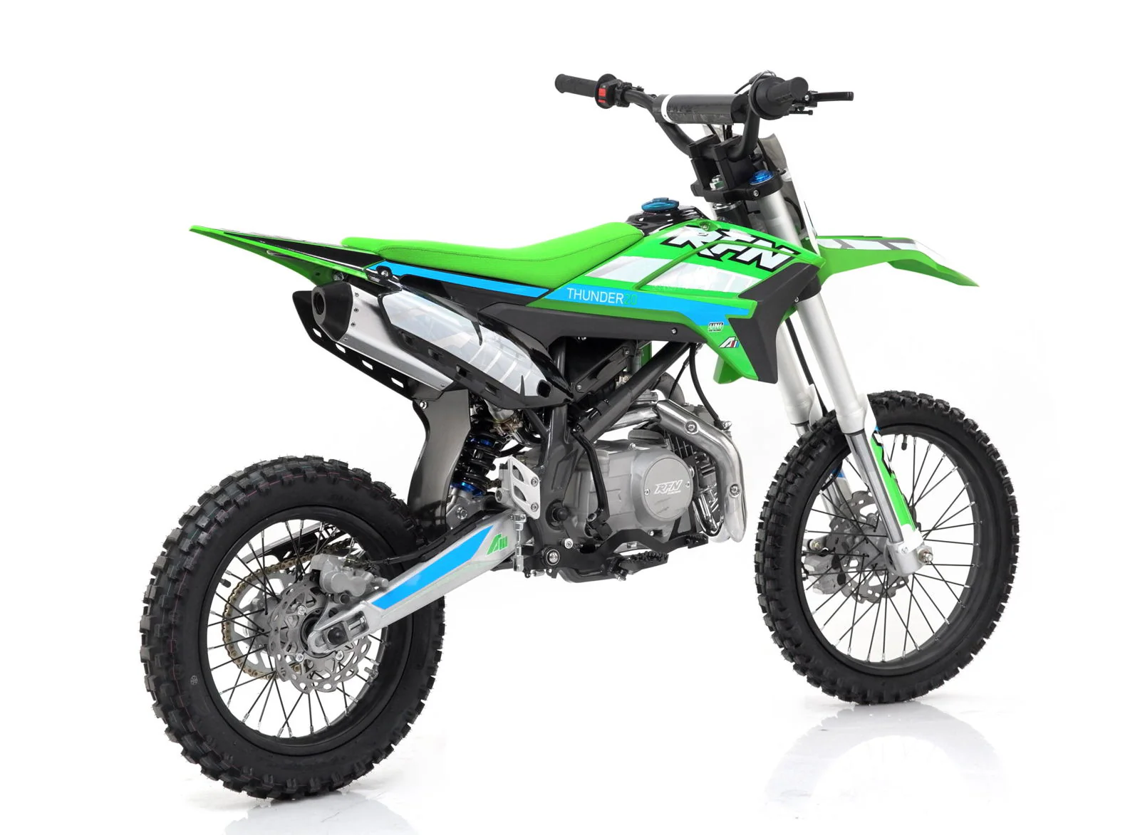 Apollo Thunder T40 140cc Dirt Bike, 4-Speed Manual, 17/14 inch Wheels, Ages 12 and up - Image 4