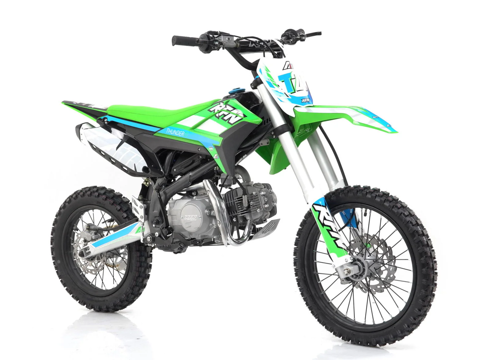 Apollo Thunder T40 140cc Dirt Bike, 4-Speed Manual, 17/14 inch Wheels, Ages 12 and up - Image 6