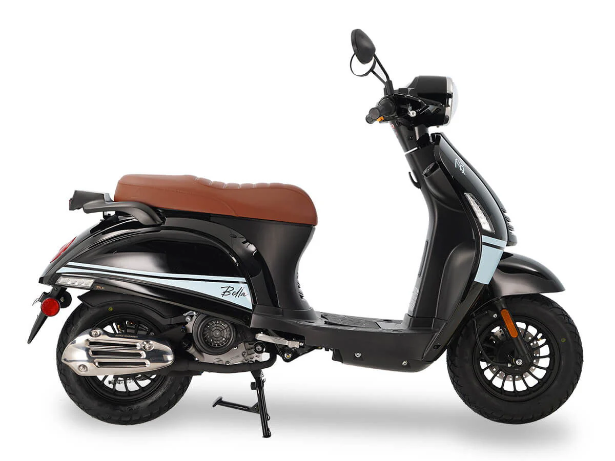 Bella 50cc Street Scooter, Automatic Shifting, 10 inch Aluminum Wheels, LED Lights - Image 2