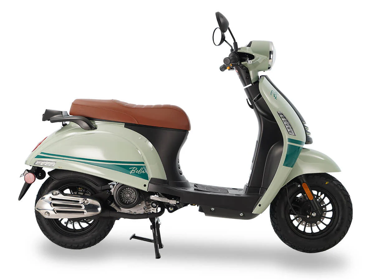 Bella 50cc Street Scooter, Automatic Shifting, 10 inch Aluminum Wheels, LED Lights - Image 4