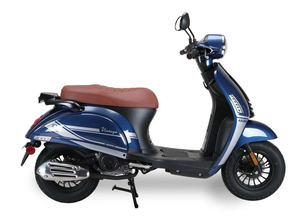 Bella 50cc Street Scooter, Automatic Shifting, 10 inch Aluminum Wheels, LED Lights - Image 5