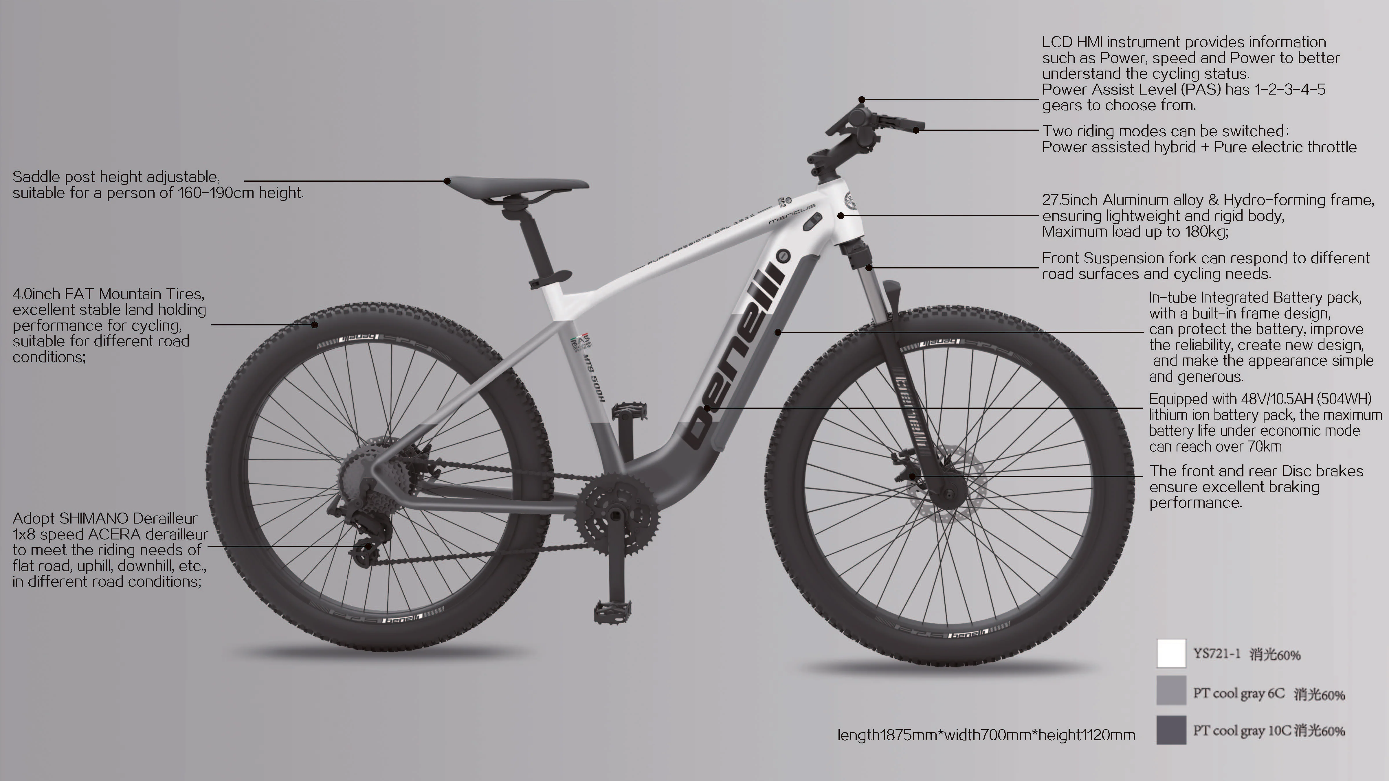 Benelli Mantis 500-watt Electric Bicycle - Image 4