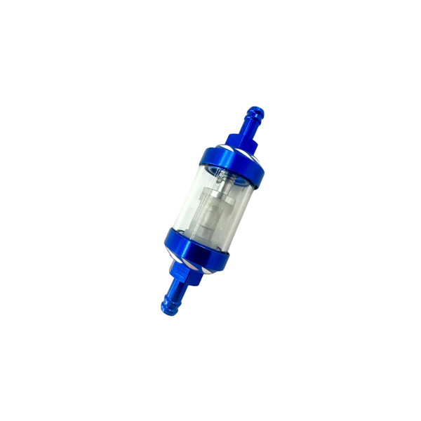 Blue Billet Fuel Filter for 1/4'' Fuel Line