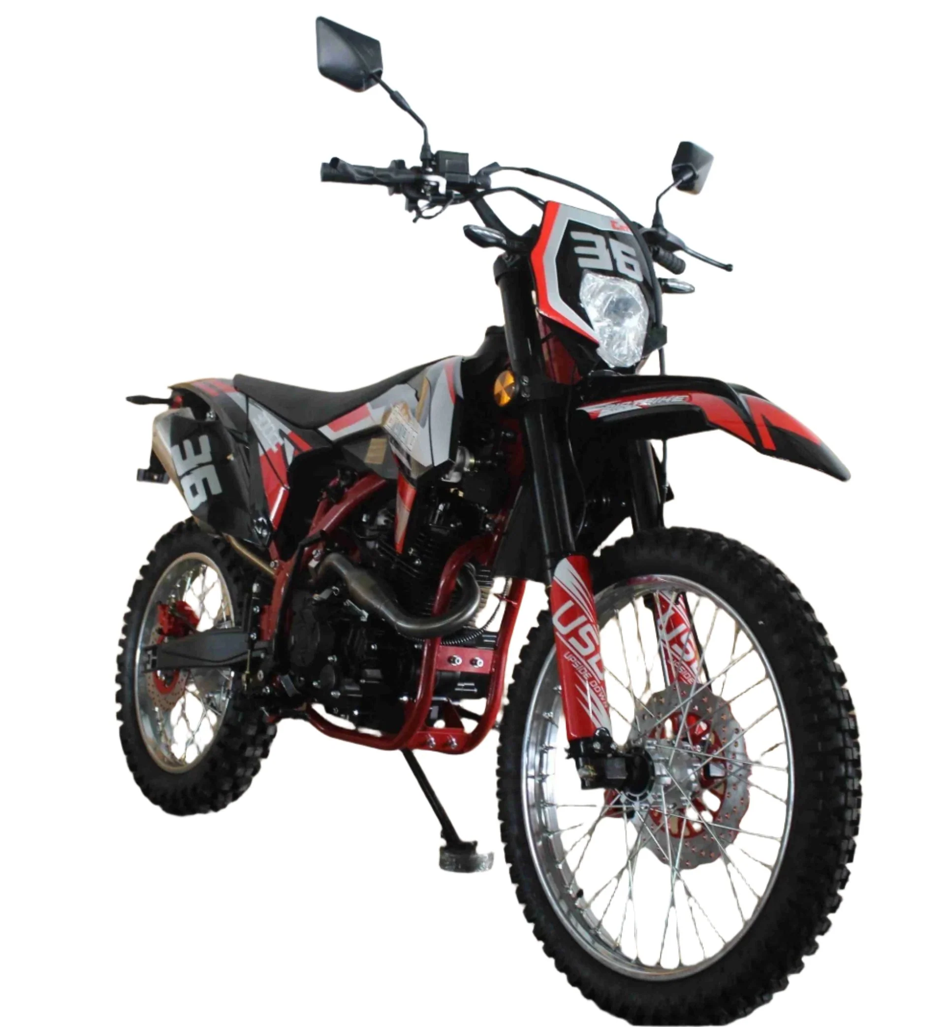 Broncho 300 Dual Sport Dirt Bike, 5-Speed Manual, Electric Start, (21/18) Wheels - Image 4