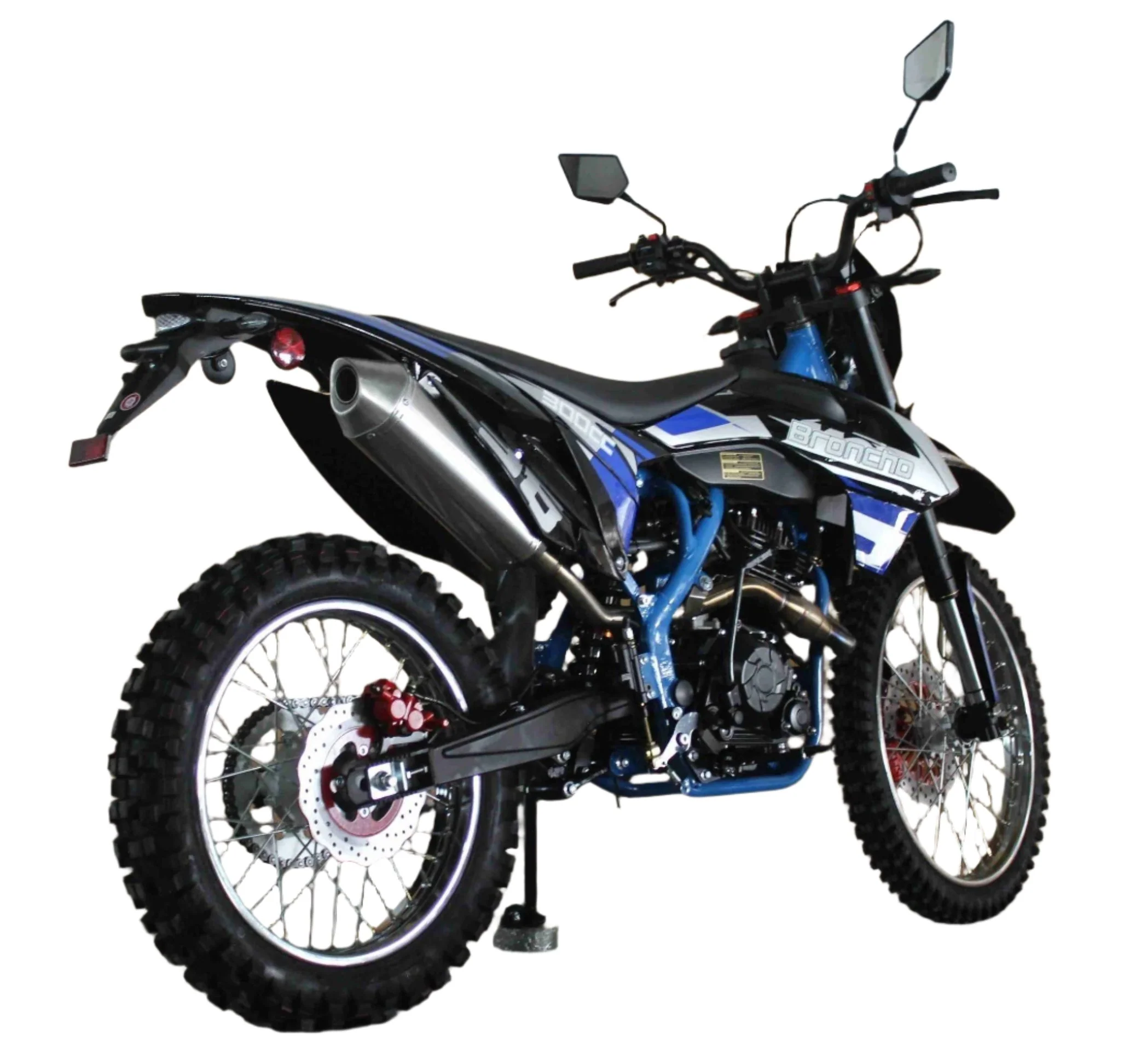Broncho 300 Dual Sport Dirt Bike, 5-Speed Manual, Electric Start, (21/18) Wheels - Image 6
