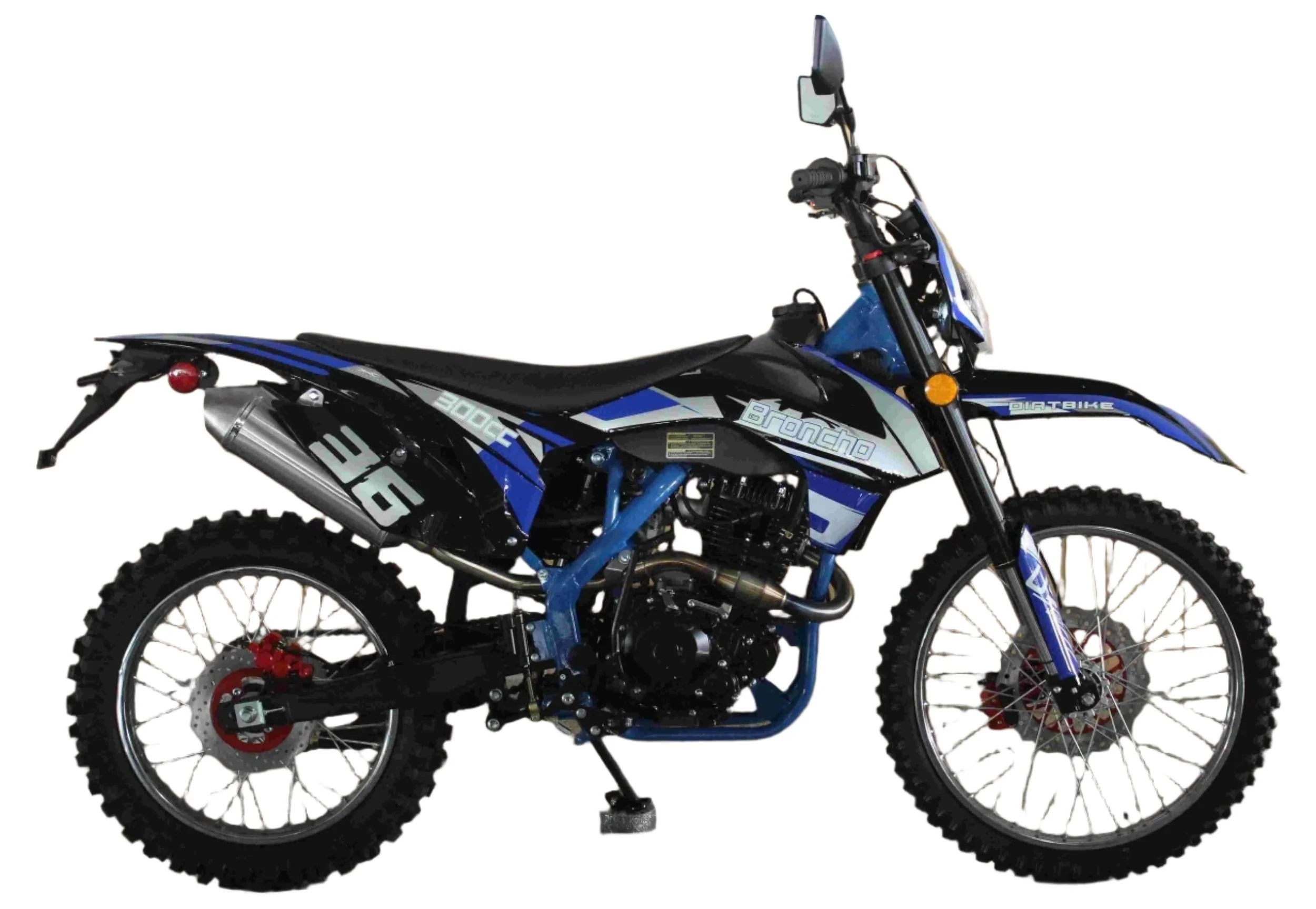 Broncho 300 Dual Sport Dirt Bike, 5-Speed Manual, Electric Start, (21/18) Wheels - Image 7