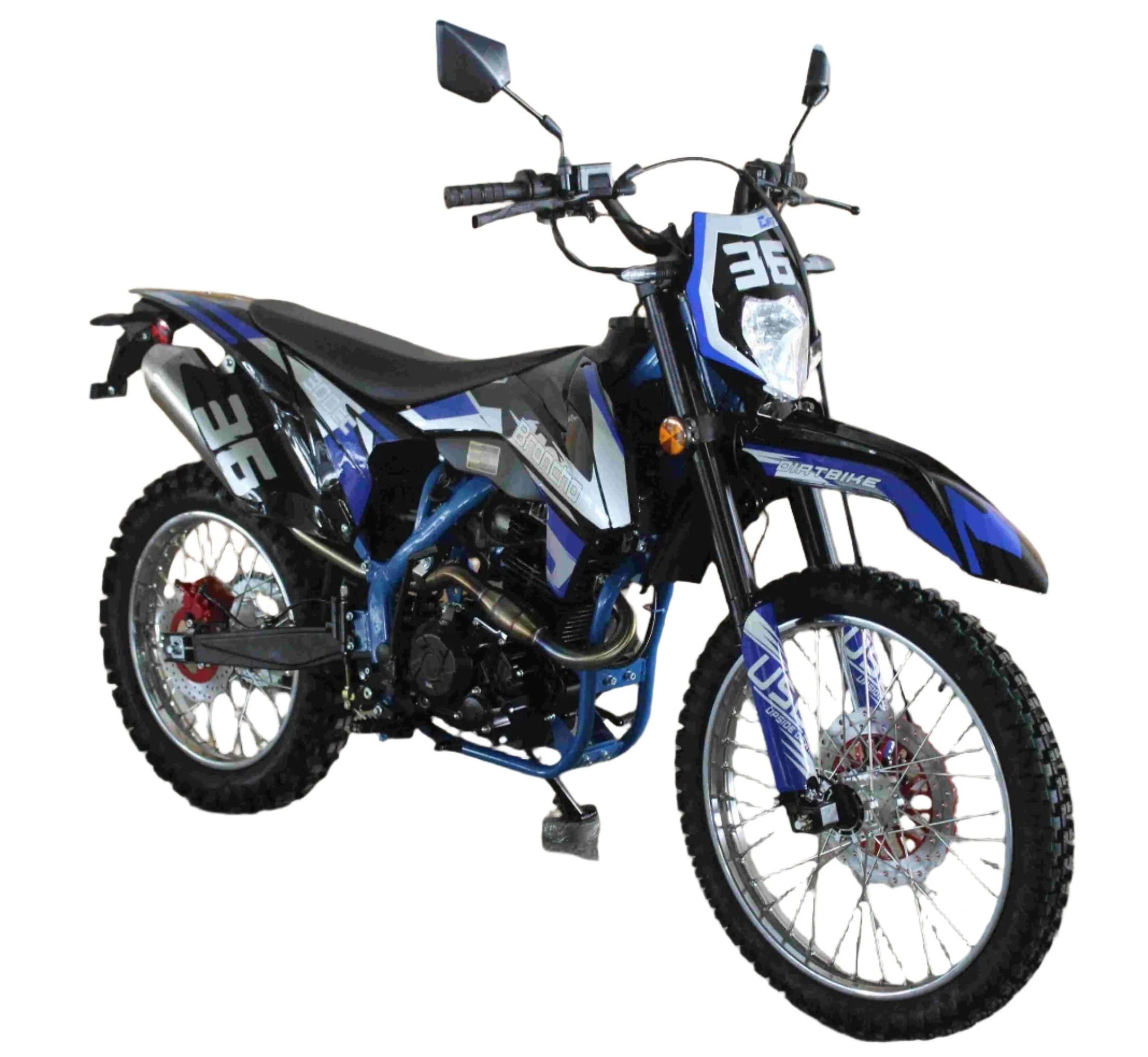 Broncho 300 Dual Sport Dirt Bike, 5-Speed Manual, Electric Start, (21/18) Wheels - Image 8