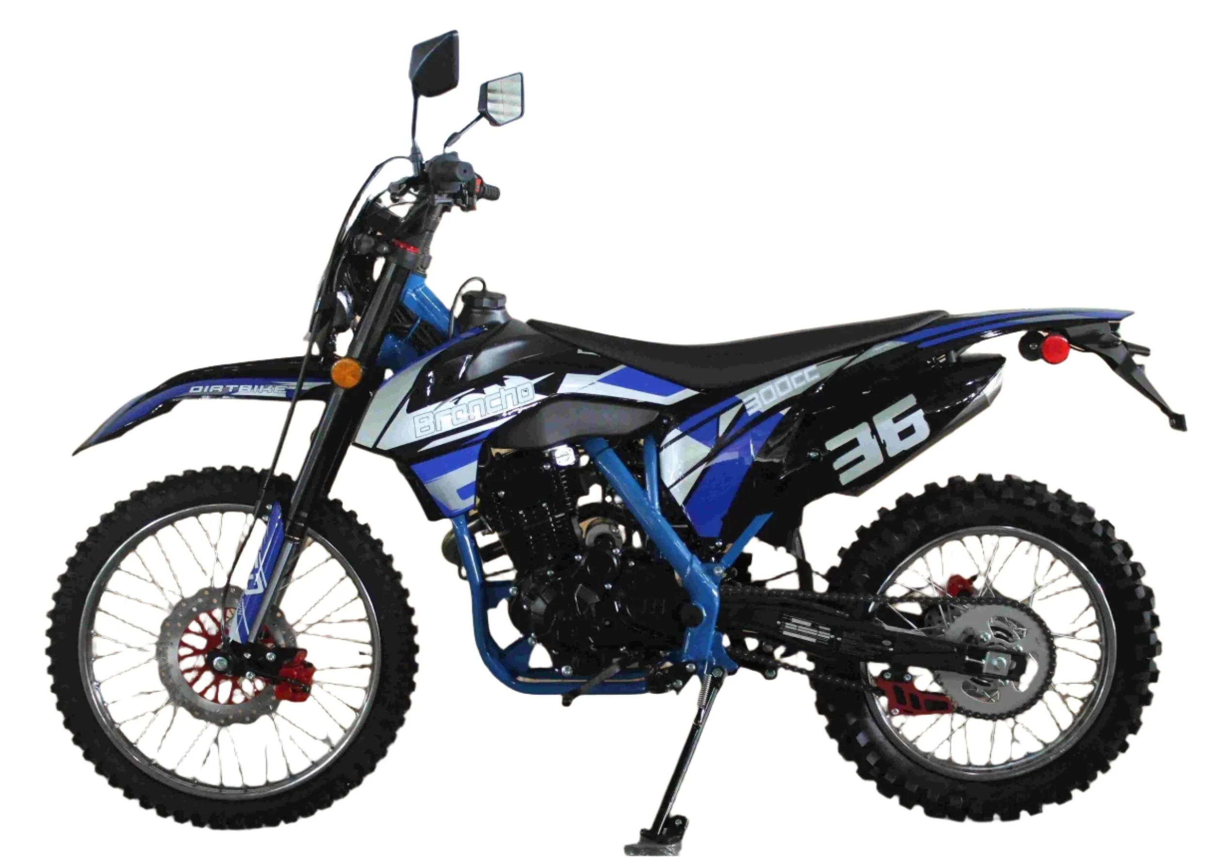 Broncho 300 Dual Sport Dirt Bike, 5-Speed Manual, Electric Start, (21/18) Wheels - Image 9