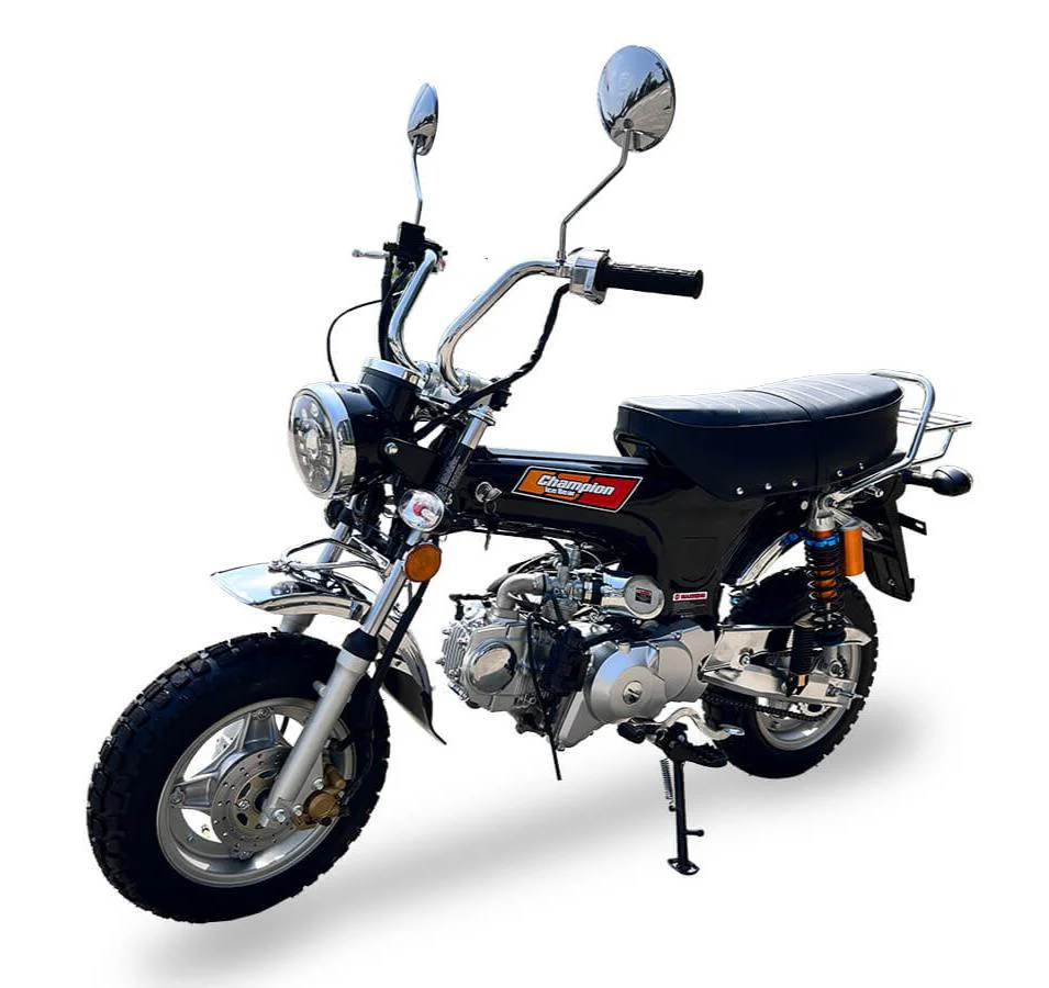 Champion DLX 125cc Retro Motorcycle, 4-speed semi-automatic, 10-inch Wheels, 50 State Legal, Upgraded LED Headlight, Digital Speedometer - Image 8