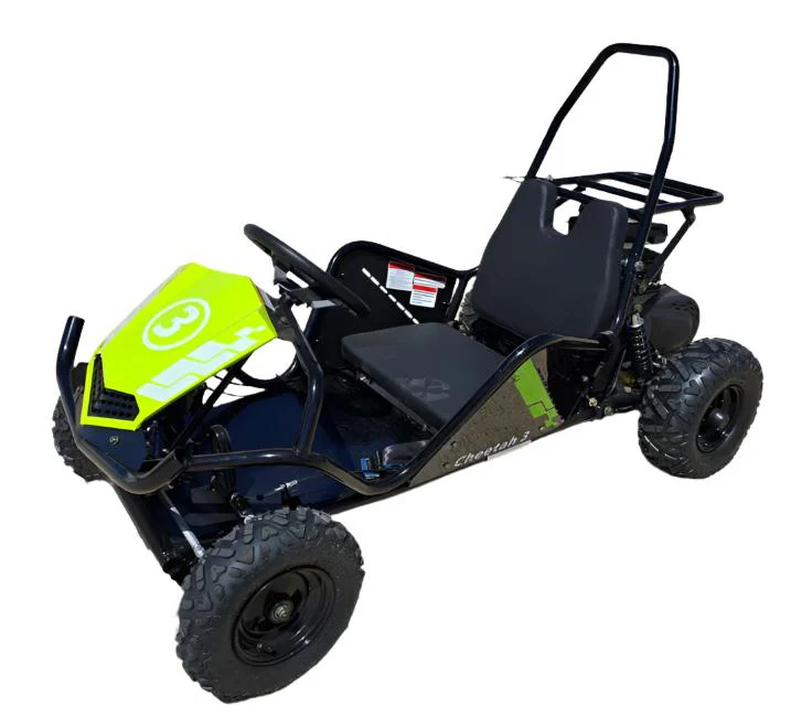 TrailMaster Cheetah 3 Kids Mini Go Kart, 80cc gas engine, seat belt, Kids Ages 4-9 - Image 3