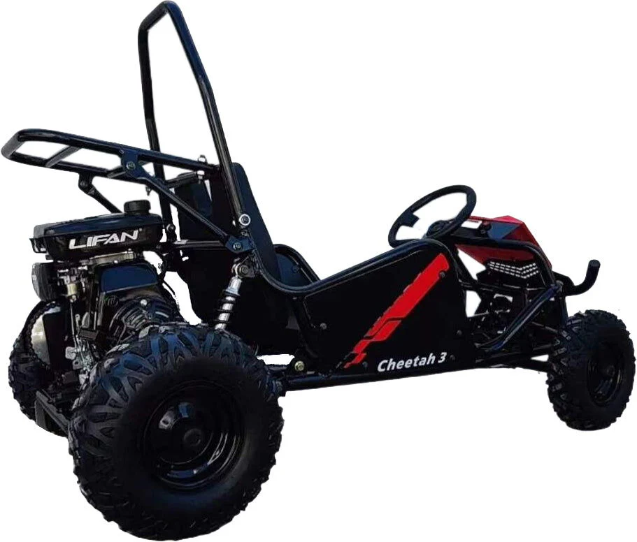 TrailMaster Cheetah 3 Kids Mini Go Kart, 80cc gas engine, seat belt, Kids Ages 4-9 - Image 8
