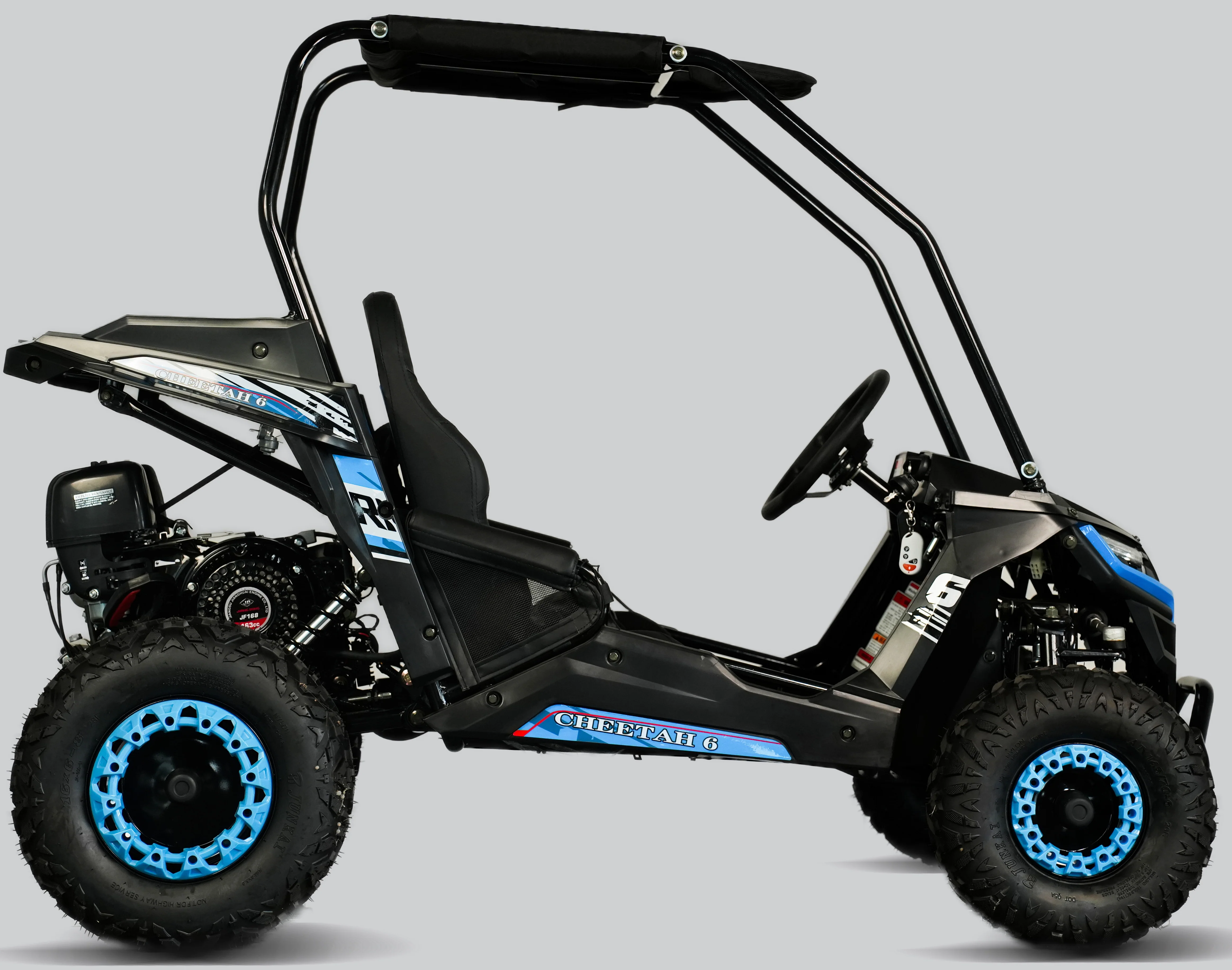 TrailMaster Cheetah-6 Go Kart, 5.5hp Electric Start, Remote Start/Kill with Reverse, Kids Ages 4-9 - Image 6