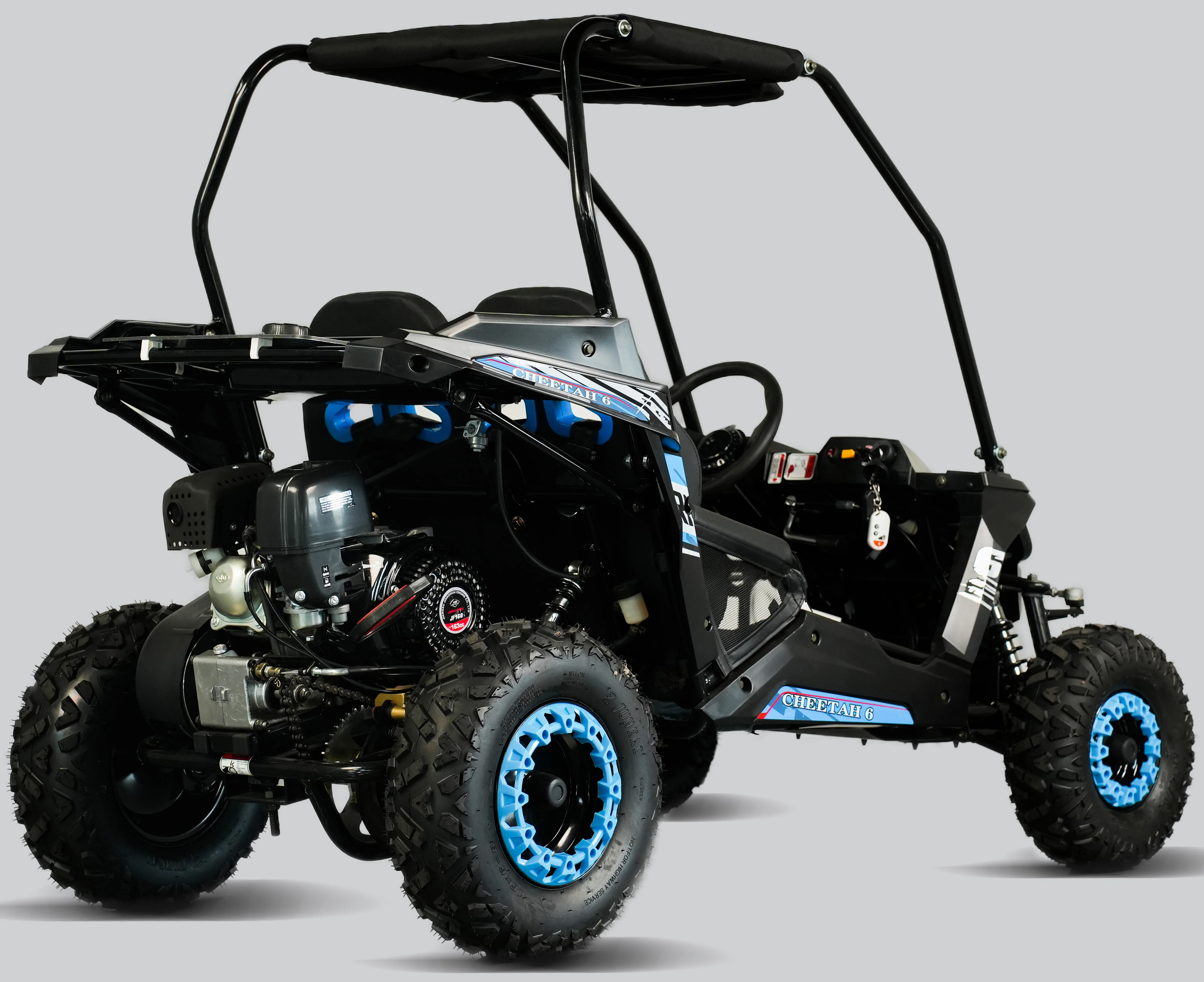 TrailMaster Cheetah-6 Go Kart, 5.5hp Electric Start, Remote Start/Kill with Reverse, Kids Ages 4-9 - Image 8