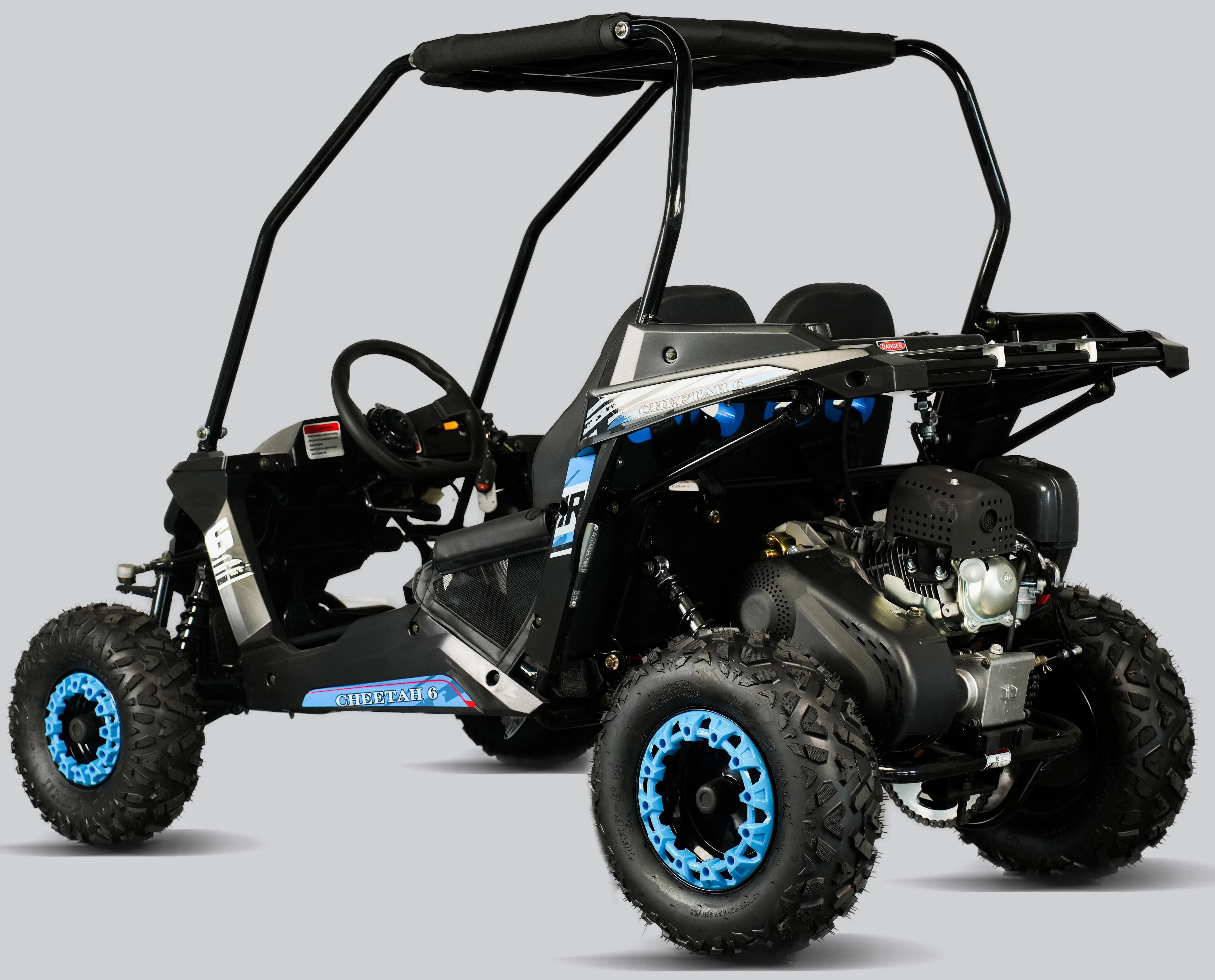 TrailMaster Cheetah-6 Go Kart, 5.5hp Electric Start, Remote Start/Kill with Reverse, Kids Ages 4-9 - Image 9