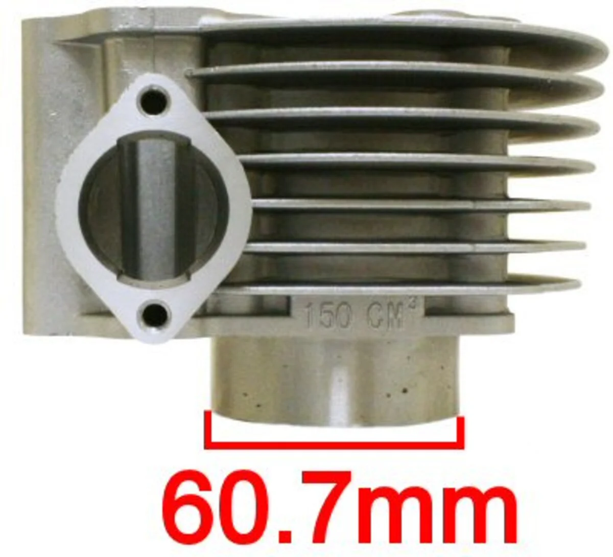 GY6 150cc 57.4mm Cylinder Kit - Image 3