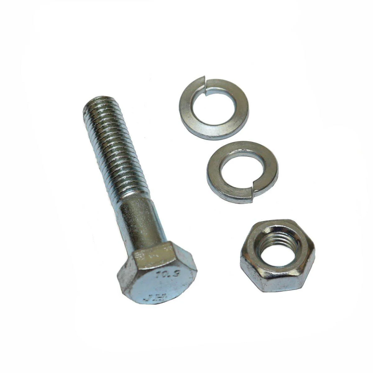 M8-1.25 x 40 Bolt, Nut & 2 Lock Washers 60