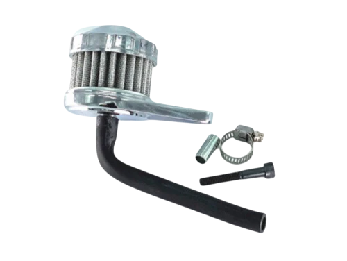Chrome Breather Kit for GX120-GX200 & 6.5 OHV Clone