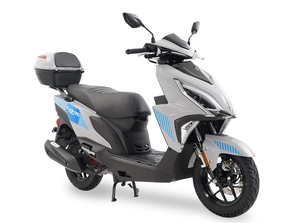 Clash 150cc Street Scooter, Automatic Shifting, Front Disc/Rear Drum Brakes, LED Accent Lighting - Image 6