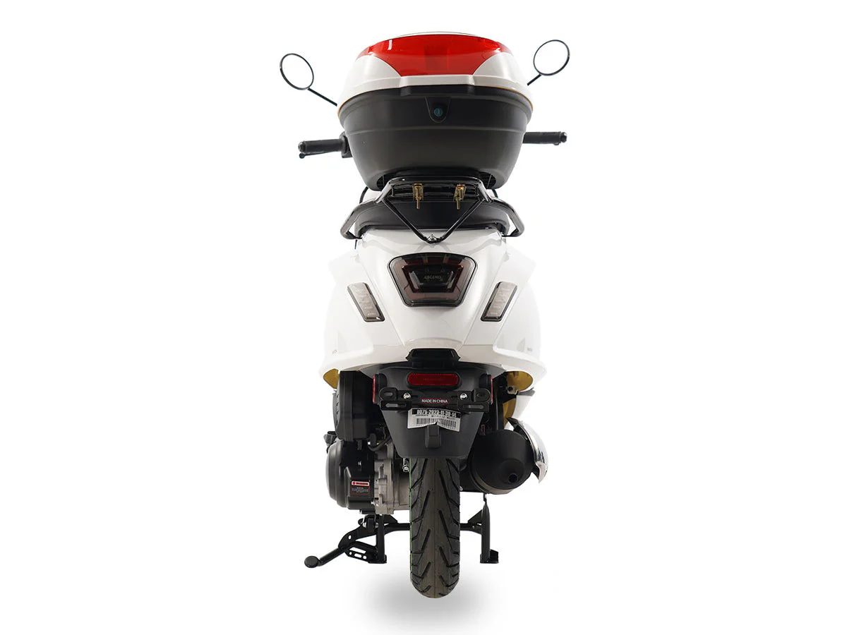Classic 150cc Street Scooter, Automatic Shifting, 12 inch Aluminum Wheels, LED Lighting, Digital Dash, Trunk Included - Image 8