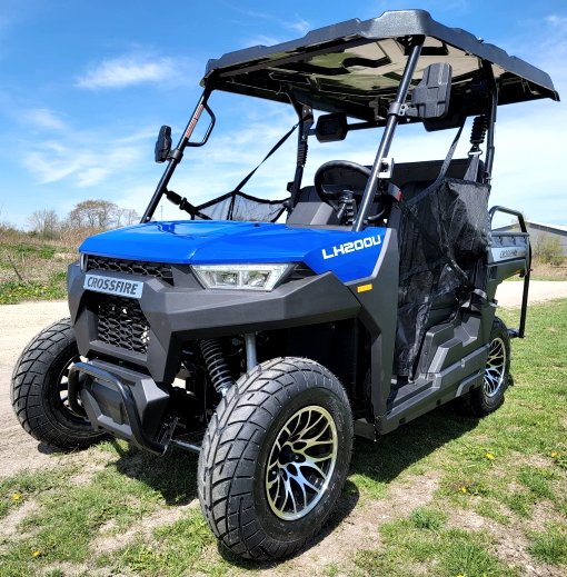 Crossfire LH200 Gas Golf Cart, Electronic Fuel Injection, Automatic with Reverse, Deluxe Alloy Wheels - Image 7