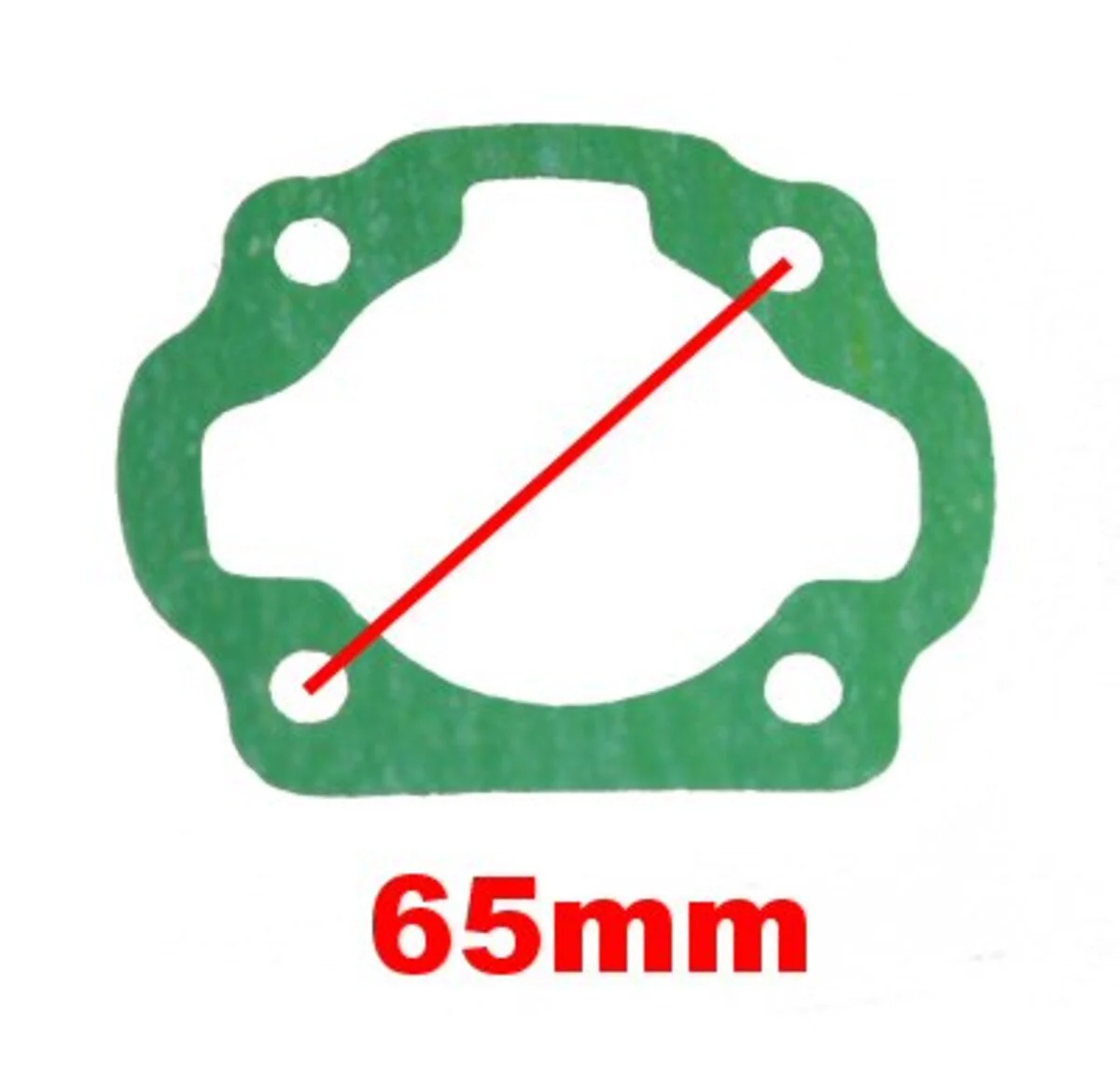 Cylinder Base Gasket for 50cc 2-stroke 1DE41QMB Engines - Image 2