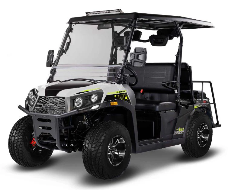 E-Rover DLX Electric Golf Cart, Lithium Battery, Deluxe Alloy Wheels, Digital Dashboard, Windshield Included - Image 2