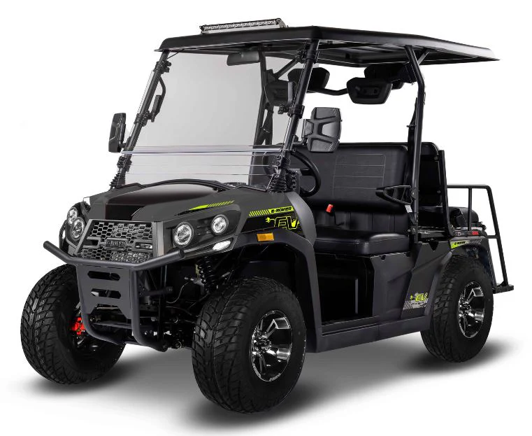 E-Rover Electric Golf Cart, Deluxe Alloy Wheels, Windshield Included - Image 3