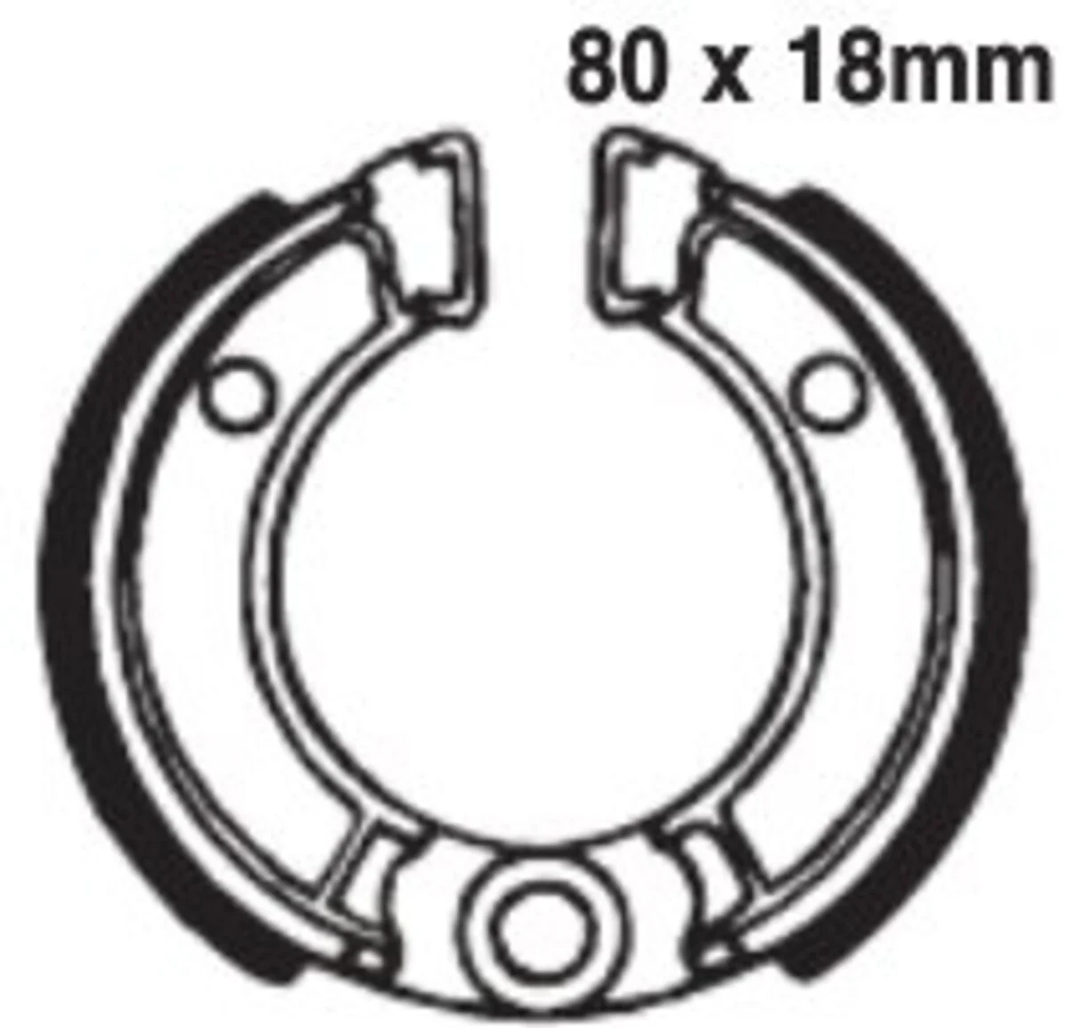 EBC Brakes 301 Brake Shoes 80x18mm - Image 2