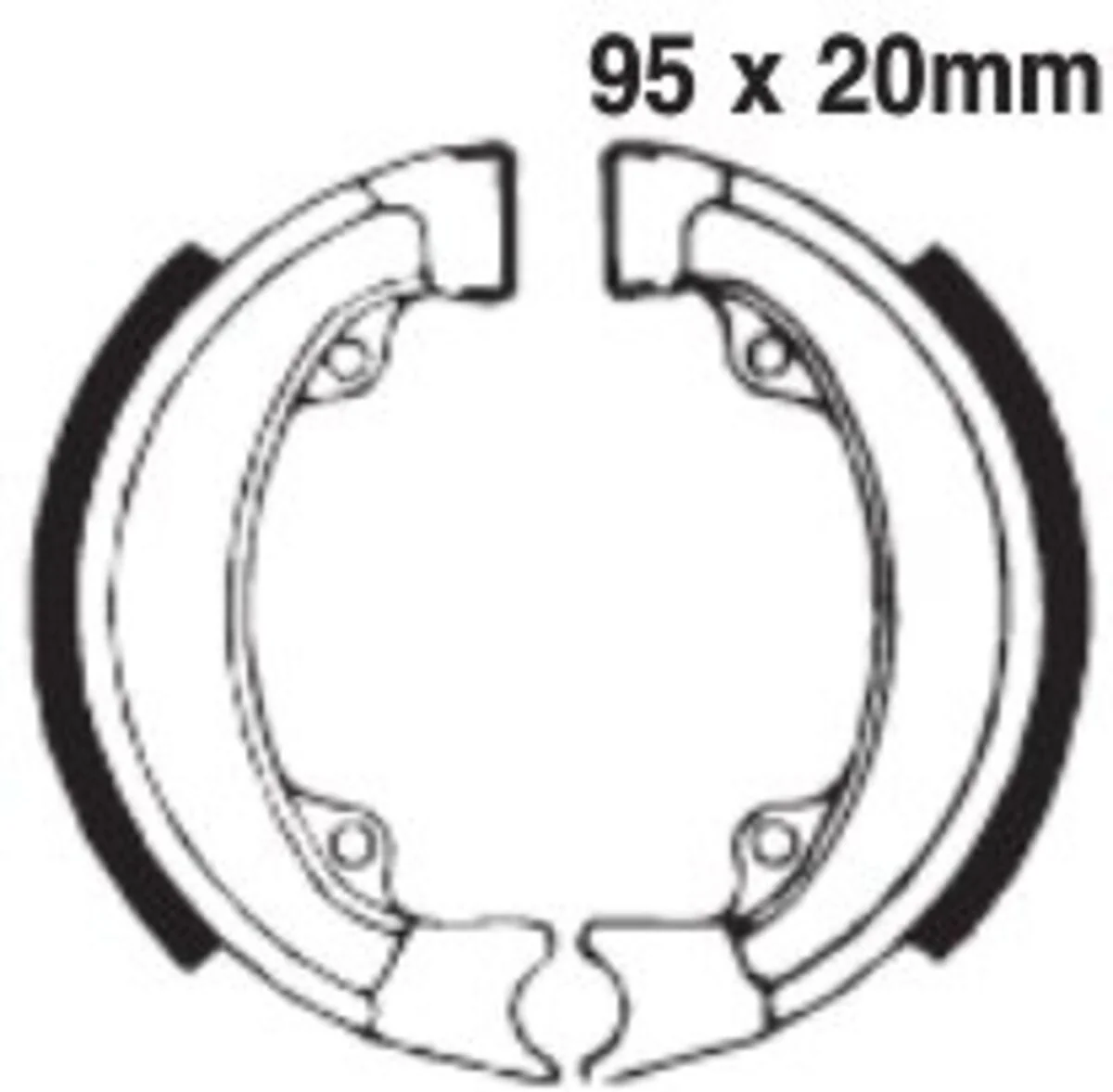 EBC Brakes 302 Brake Shoes 95x20mm - Image 2