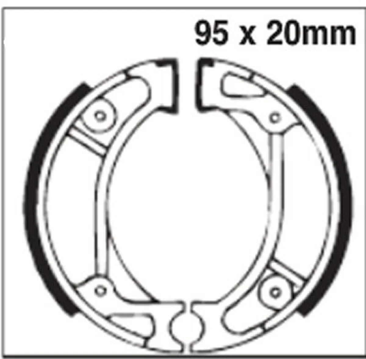 EBC Brakes 333 Brake Shoes 95x20mm - Image 2