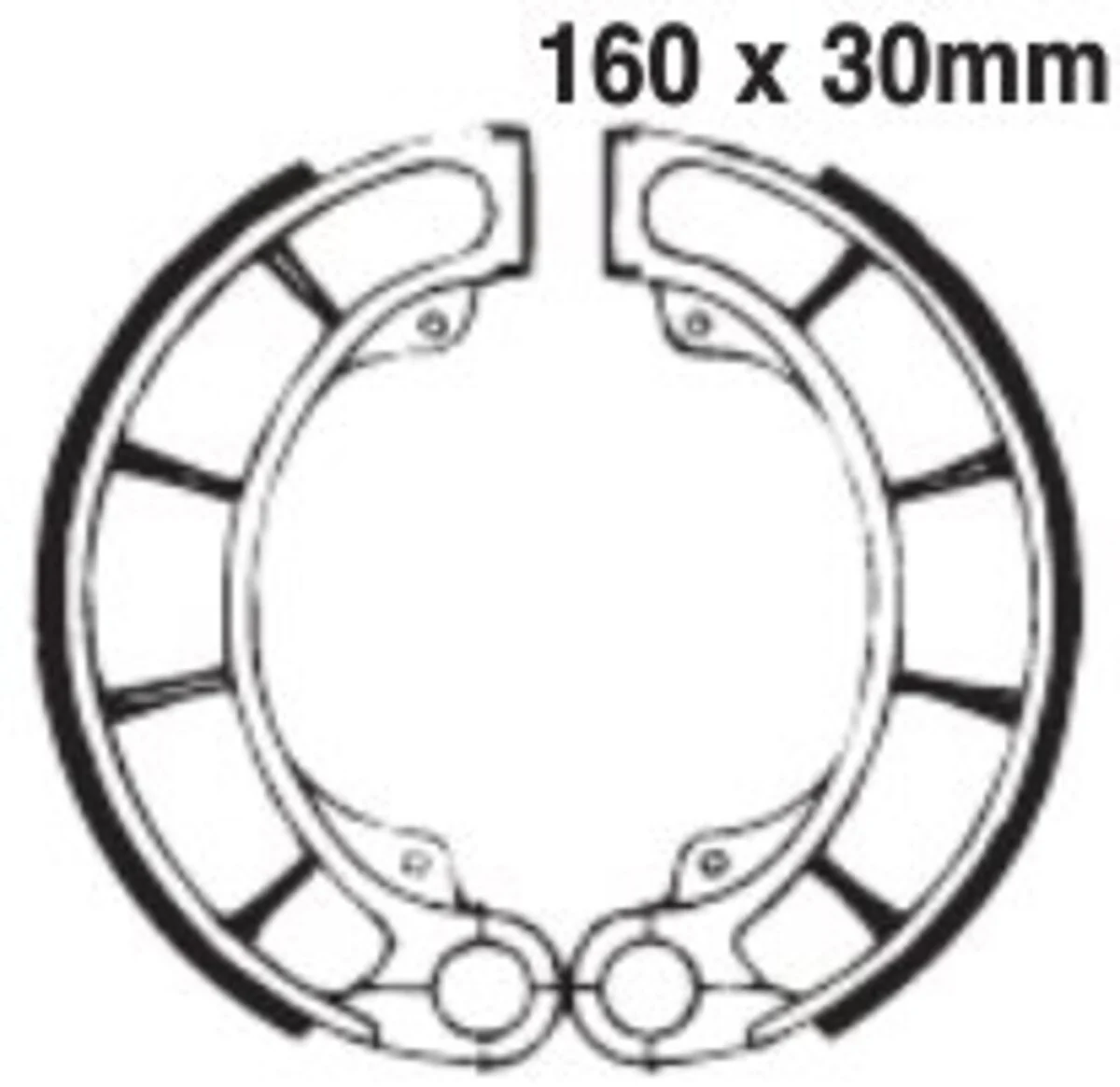 EBC Brakes 351 Brake Shoes 160x30mm - Image 2