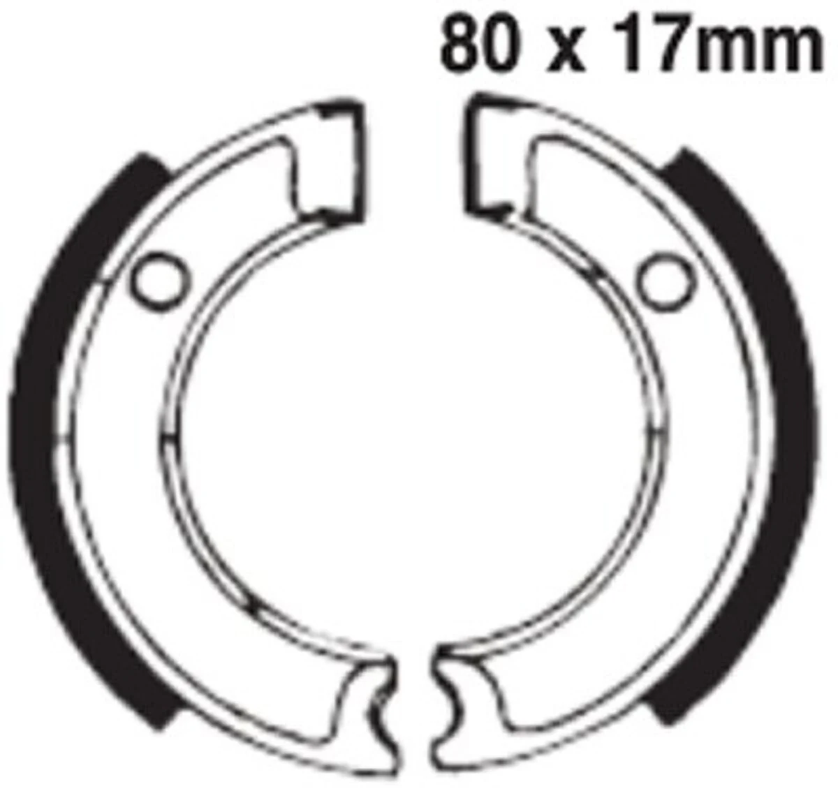 EBC Brakes 501 Brake Shoes 80x17mm - Image 2