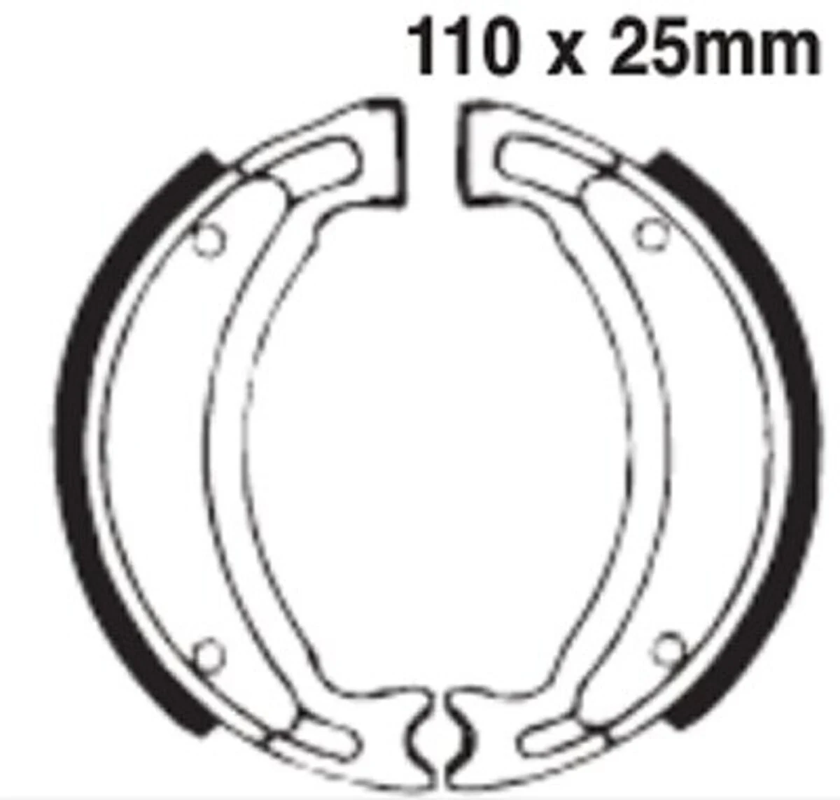 EBC Brakes 503 Brake Shoes 110x25mm - Image 2