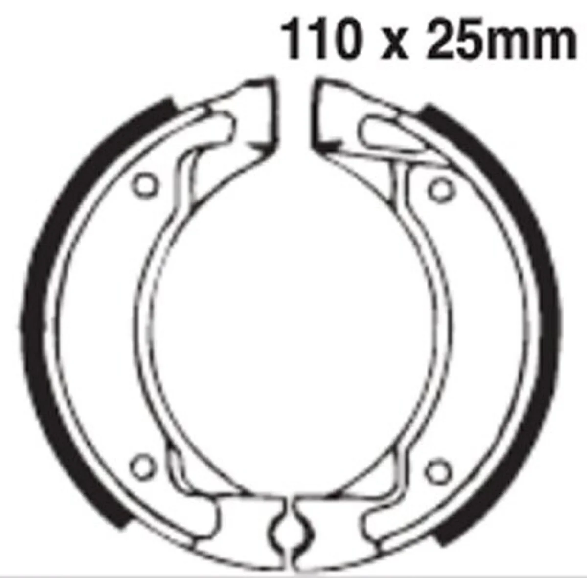 EBC Brakes 518 Brake Shoes 110x25mm - Image 2