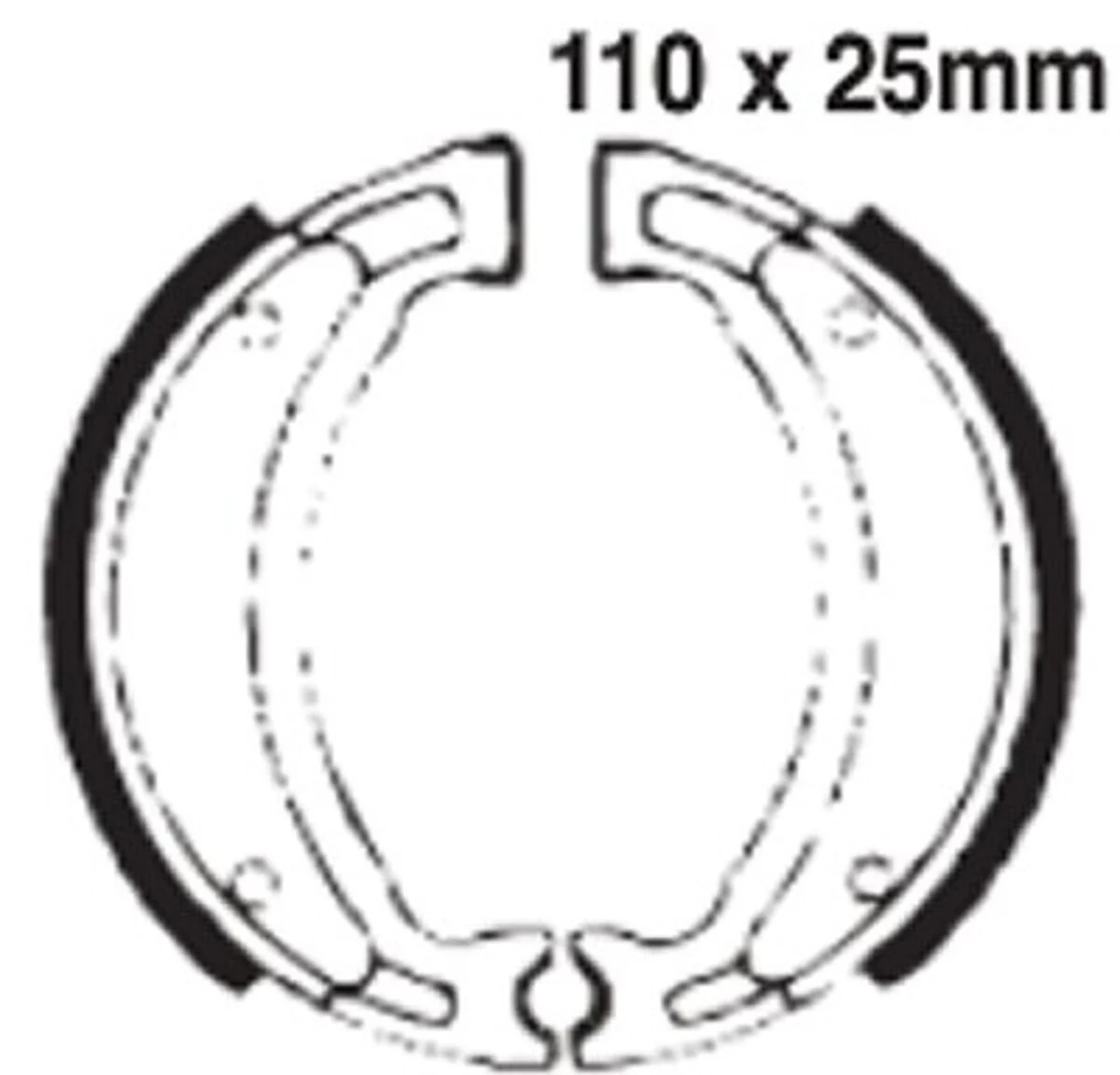 EBC Brakes 530 Brake Shoes 110x25mm - Image 2