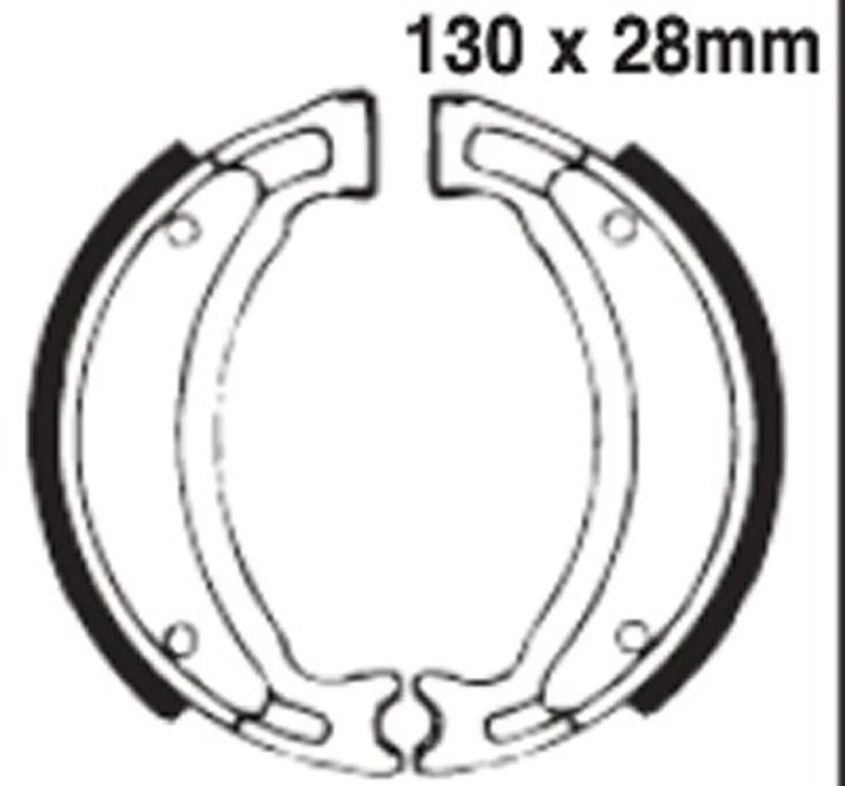 EBC Brakes 531 Brake Shoes 130x28mm - Image 2