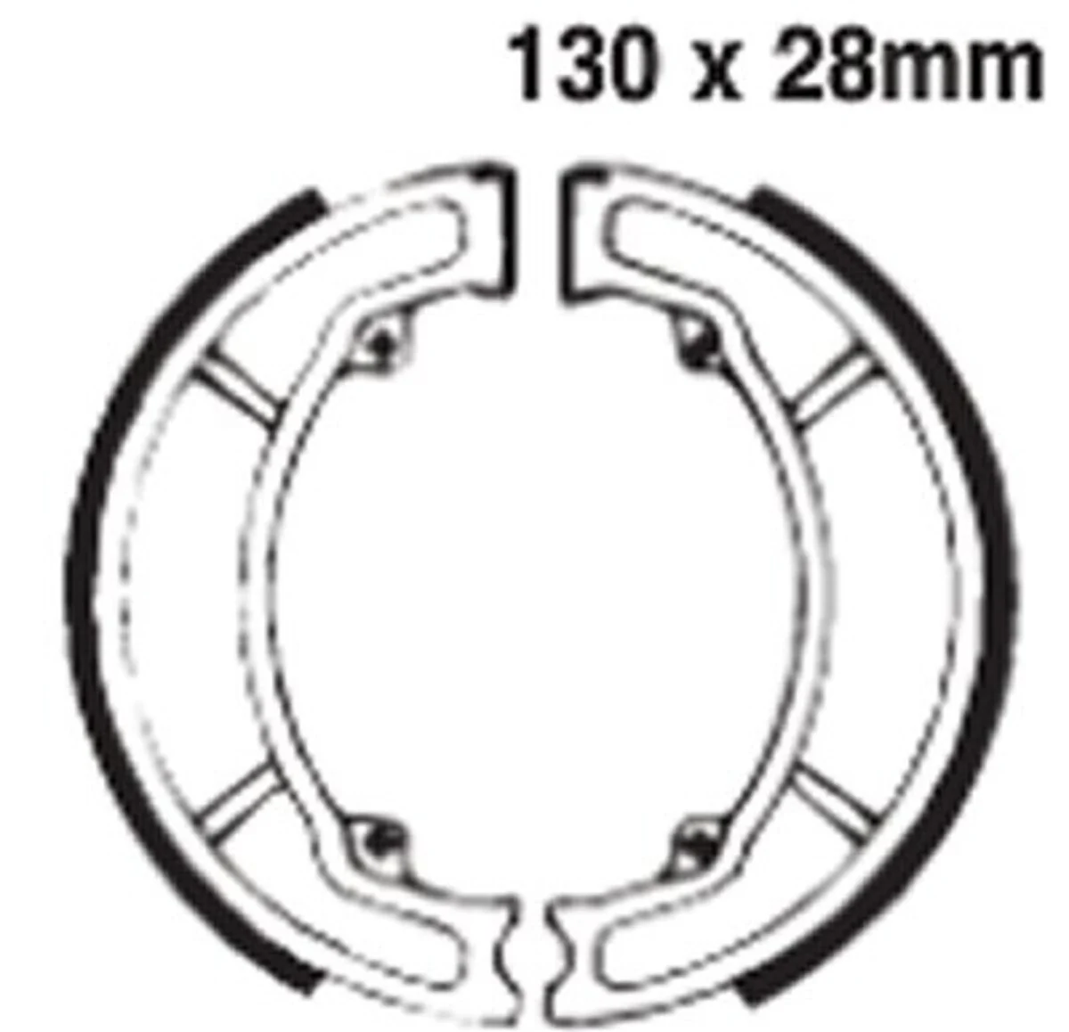 EBC Brakes 820 Brake Shoes 130x28mm - Image 2