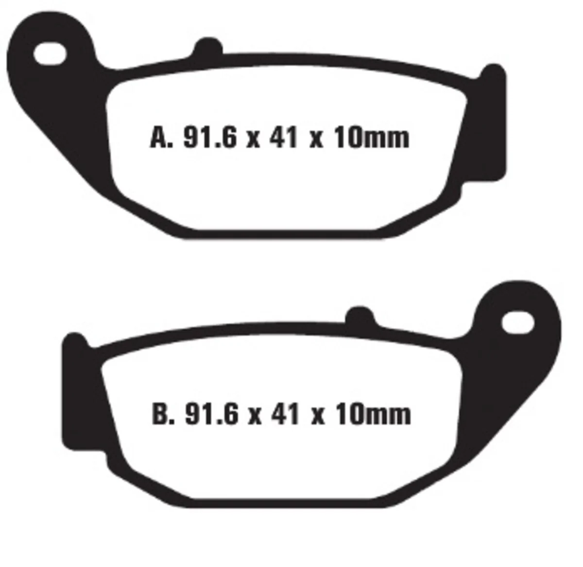 EBC Brakes FA629HH Honda Grom Sintered Brake Pads - Image 2