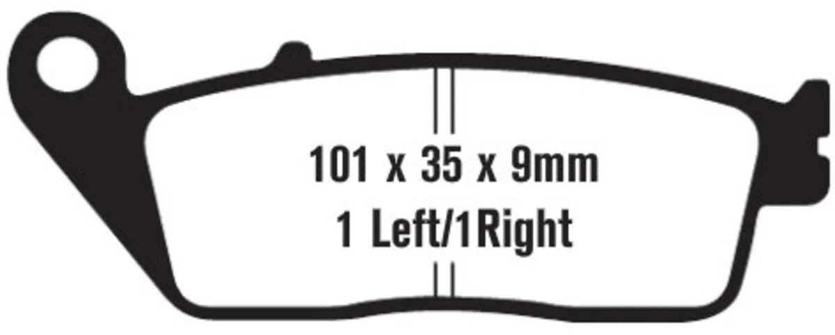 EBC Brakes SFA142 Scooter Brake Pads - Image 2