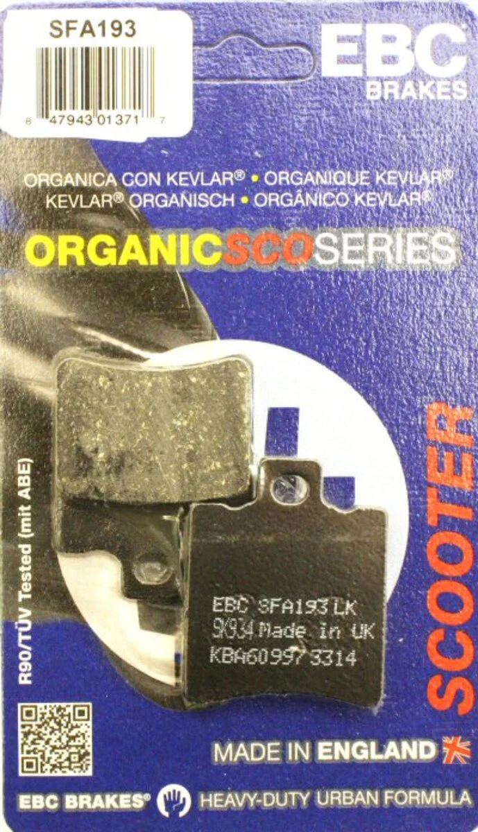 EBC Brakes SFA193 Scooter Brake Pads - Image 3