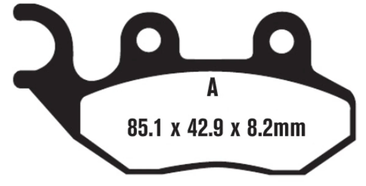 EBC Brakes SFA264 Scooter Brake Pads - Image 2