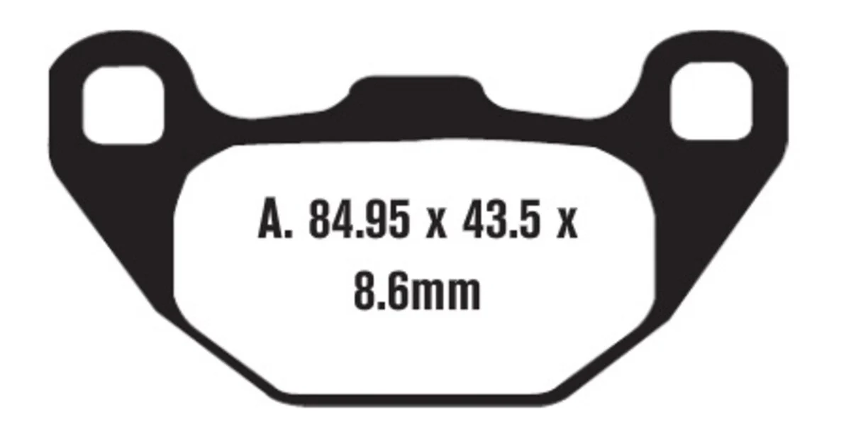EBC Brakes SFA305 Scooter Brake Pads - Image 2