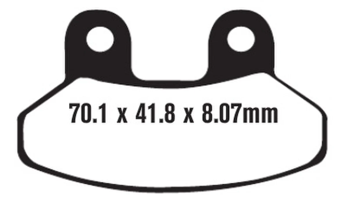 EBC Brakes SFA306 Scooter Brake Pads - Image 2