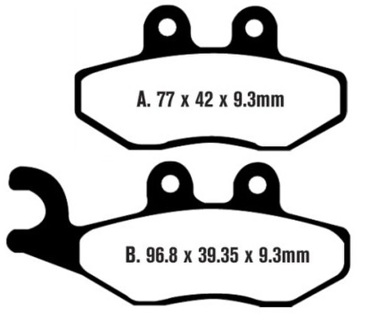 EBC Brakes SFA353 Scooter Brake Pads - Image 2